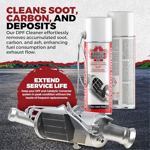 MotorPower Care DPF Foam Cleaner — Diesel Particulate Filter & Catalytic Converter Cleaner Spray | No Removal Needed | Cleans Soot & Carbon via O2