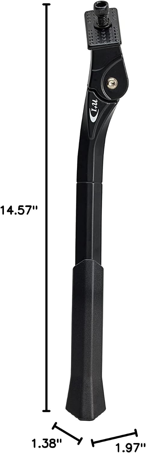 N+1 Aluminum Alloy Center Mount Kickstand | For 20"-28" Mountain, Road, BMX, MTB & Kids' Bikes