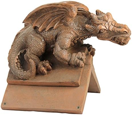 Design Toscano Lemont the Lovable Lounger Climbing Black Bear Roof Mount Outdoor Garden Statue, 34 Inch Long, Cast Stone Resin, Woodland Black Finish