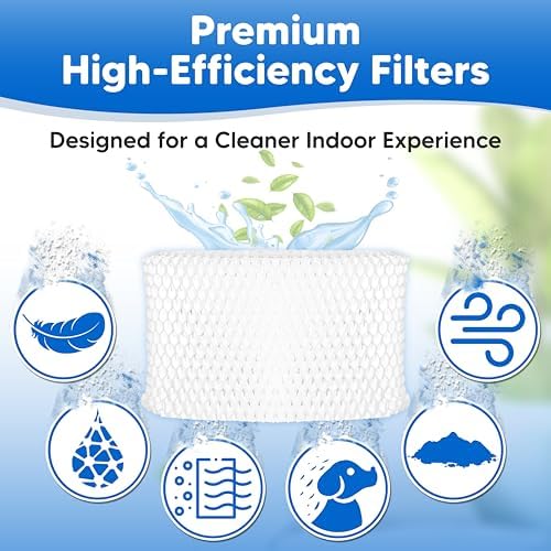 WF2 Filter for Vicks V3700 Humidifier Filter Replacements | Compatible with Protec Humidifier Filters V3700 Replacement