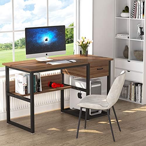Tribesigns Drafting Table with Storage Drawers
