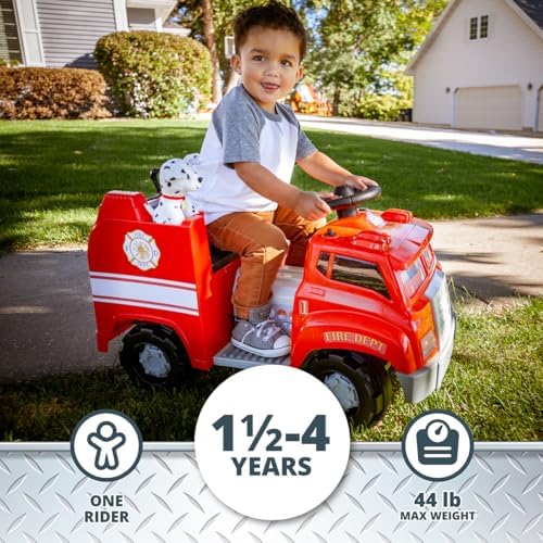 Kid Trax Real Rigs Toddler Recycling Truck Interactive Ride On Toy, Kids Ages 1.5-4 Years, 6 Volt Battery and Charger, Sound Effects