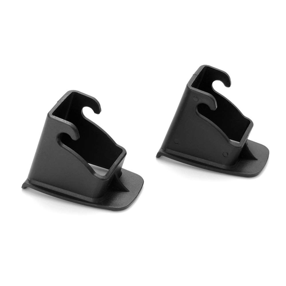 2pcs Car Child Seat ISOFIX Interface Buckle, Black Fixed Guide Groove