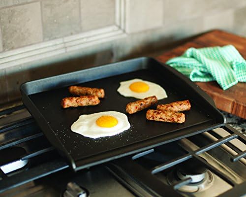 Nordic Ware 2 Burner Backsplash Griddle, Nonstick