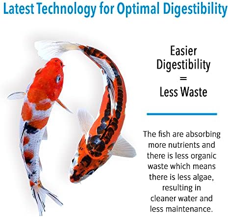 MICROBE-LIFT High Growth and Energy Floating Fish Food Pellets for Ponds, Water Gardens, and Fountains, Safe for Live Goldfish and Koi, 5.25 lbs