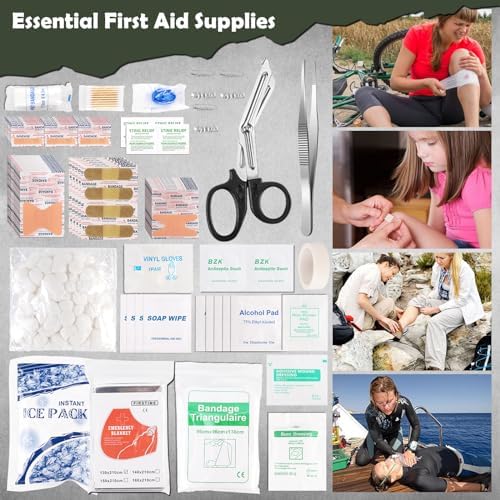 320 PCS Survival Kits First Aid Kit, Gifts for Men Fathers Day Him Dad