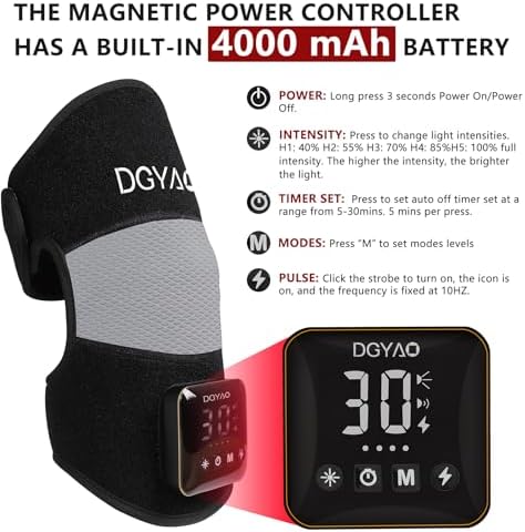 DGXINJUN Red Light Therapy Device for Body Calf Arm Pain Relief Near Infrared Light Therapy 850nm LED Muscle Wrap for Leg Home Use Nerve Damage Deep