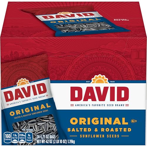 DAVID Sunflower Seeds, Original Flavor, 1.75 oz. (24-pk)