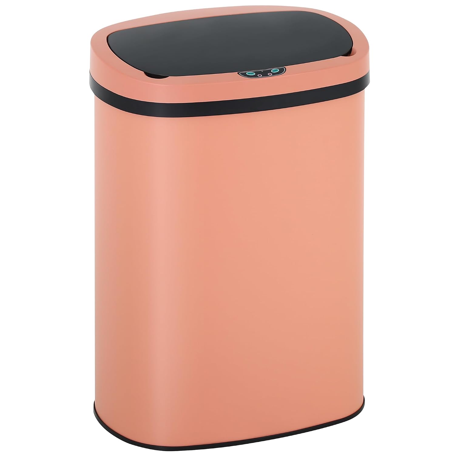 13 Gallon Touch-Free Automatic Stainless-Steel Trash Can Garbage Can Metal Trash Bin with Lid for Kitchen Living Room Office Bathroom, Electronic Motion Sensor Automatic Closure & Opening