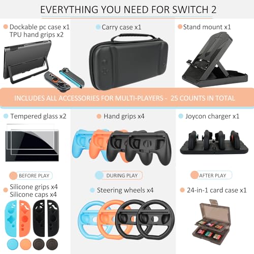 Switch Accessories - Family Bundle Accessories for Nintendo Switch