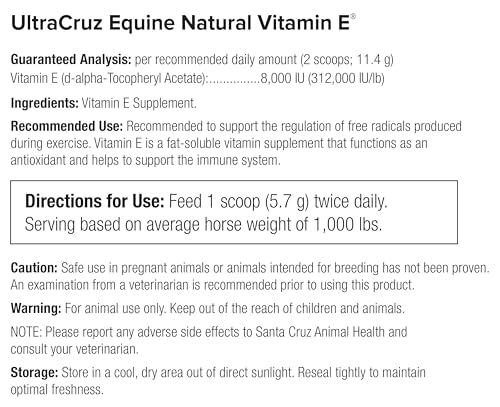 UltraCruz Equine Natural Vitamin E®, Powder, 4 lb