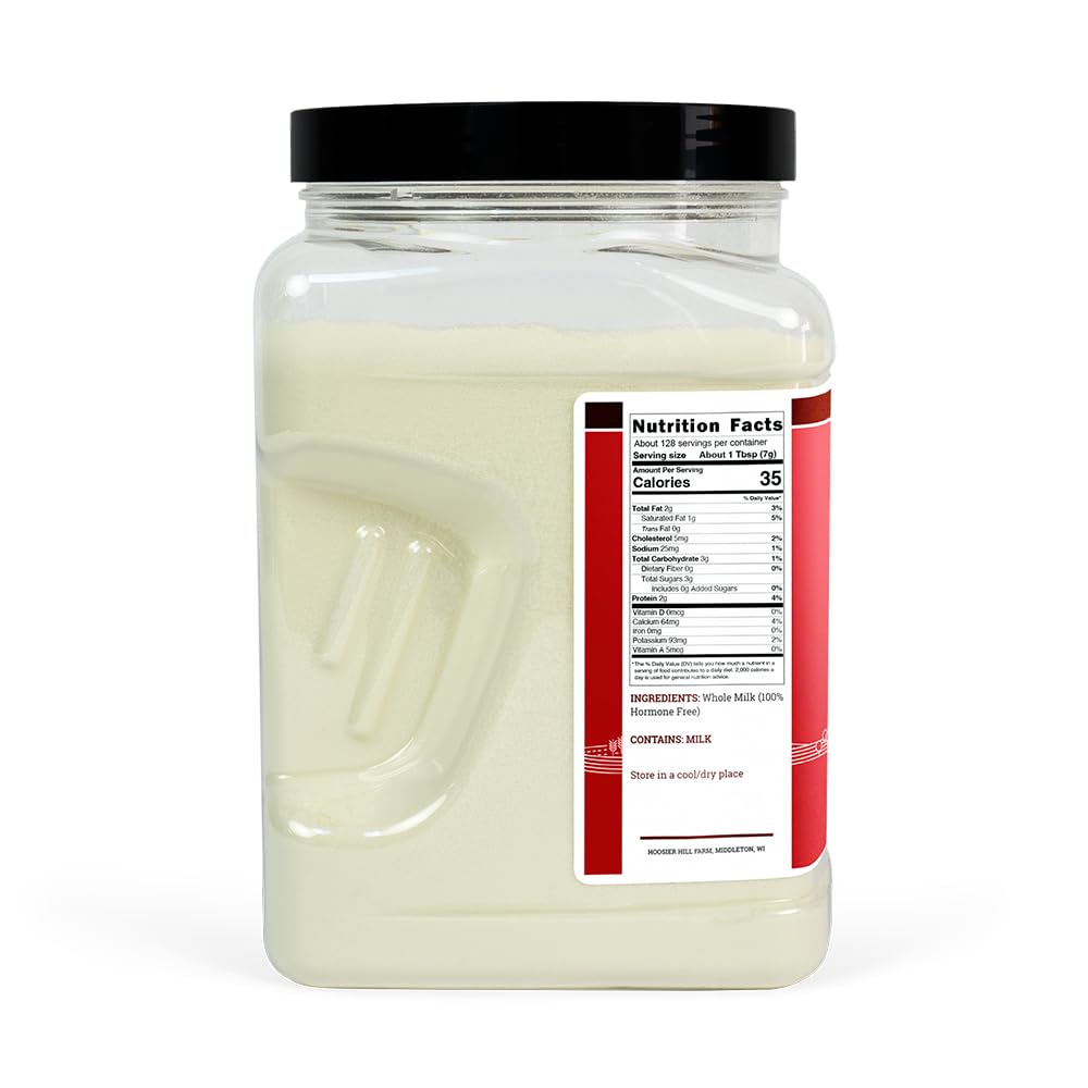 Whole Milk Powder by Hoosier Hill Farm, 1 Pound (Pack of 1)