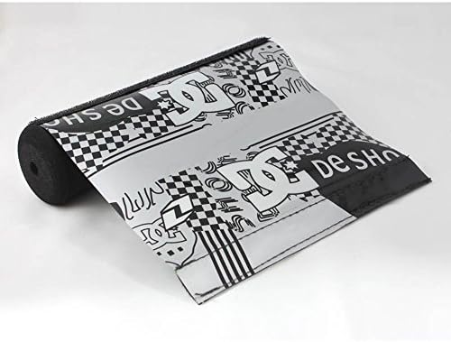 Short Black & Silver Pad & White Logo DC Soft Cushion High-Density Foam Crossbar Handlebar Protectors for ATVs Motorcycles Bikes (7.87in Long)