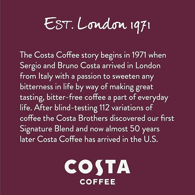 Costa Coffee Pods Medium Roast, Signature Blend, 10 Count