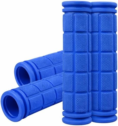 CHUNZEXI 4 PCS Bike Handlebar Grips, Rubber Bicycle Bar Grips Replacement, Non-Slip Handle Grips for Kids Bikes, Scooters, BMX