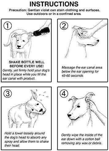 Doctor BEASLEY'S Advanced Ear Bomb is a Powerful 1 Step Cleaning Solution Treatment for Dog Ear Infections, Cleaner Replaces Drops, Vet Visits