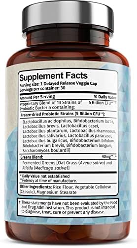 Vitamin Bounty Pro-Daily Probiotic 5 Billion CFU - 13 Strains with Lactobacillus Acidophilus & Bifidobacterium for Digestive Health - Probiotics for