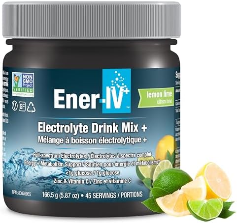 Ener-IV Electrolyte Drink Mix, Natural Flavors - Mixed Berry, 45 Servings