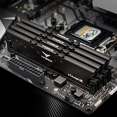 TEAMGROUP T-Force Vulcan Z DDR4 16GB Kit (2x8GB) 3200MHz (PC4-25600) CL16 Desktop Memory Module Ram (Gray) - TLZGD416G3200HC16CDC01