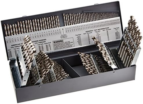 Viking Drill and Tool by Norseman 43550 Type 240-B Bright Finish 118 Degree HSS Drill Set (115 Piece)