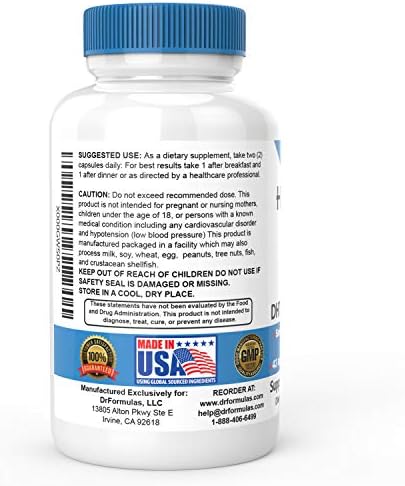 DrFormulas HairOmega DHT Blocker Biotin 5000 mcg Vitamins for Hair Growth Supplement | Hair Loss Pills for Women and Men, 30 Day Supply
