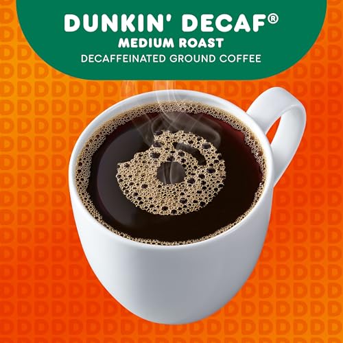 Dunkin’ Decaf Medium Roast Coffee, Keurig K-Cup Pods, 60 Count