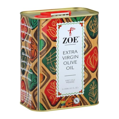 ZOE Extra Virgin Olive Oil 3L (101.4 fl oz) | Freshly Harvested, First Cold-Pressed | High Polyphenol, Hand-Selected Olives from Spain | Fruity Flavor, Rich Aroma | BPA-Free Tin