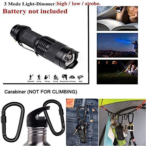XUANLAN Emergency Survival Kit 13 in 1, Outdoor Survival Gear Tool with Survival Bracelet, Fire Starter, Whistle, Wood Cutter, Water Bottle Clip
