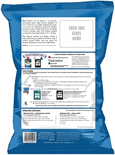 Jonathan Green (12005) Black Beauty Sun & Shade Grass Seed - Cool Season Lawn Seed (7 lb)