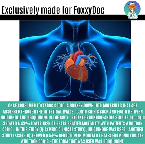 CoQ10 - Co-Enzyme Q10-200 mg - Excellent Value - 200 Caps - Quick Absorption - Veg. Caps - Non-GMO - Ubiquinone - Heart & Cellular Energy & Brain