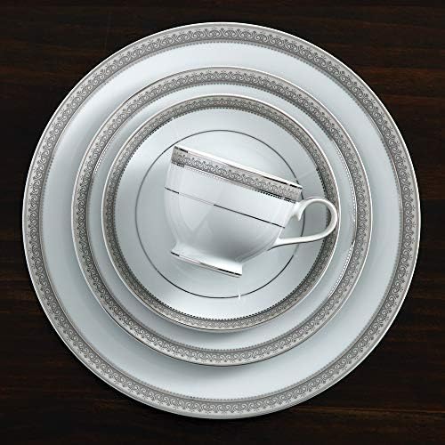 Mikasa Regent Bead 40-Piece Porcelain Dinnerware Set, Service for 8