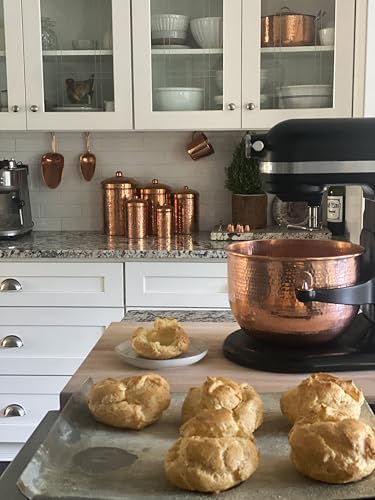 Sertodo Copper Mixing Bowl | Fits KitchenAid Lift Stand Mixer | 6 Qt