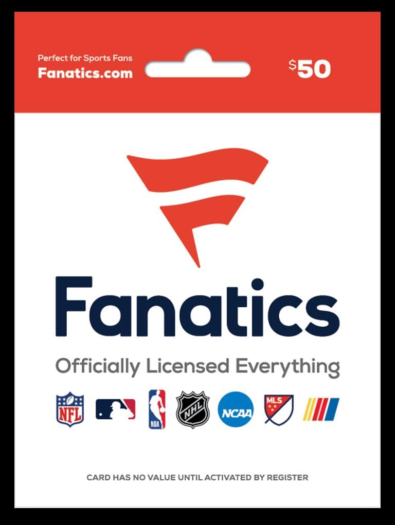 Fanatics Physical Gift Card - $25