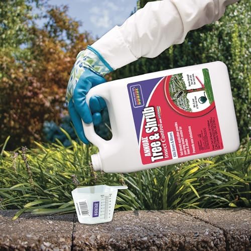Bonide Annual Tree & Shrub Insect Control with Systemaxx | 32 oz Concentrate, Year Long Protection, Bug Killer