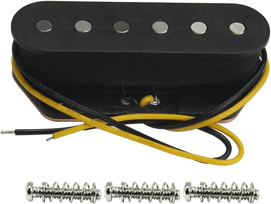 FLEOR Alnico 5 Guitar Pickups - TL Bridge & Neck Pickup (Chrome) for TL Style Guitar