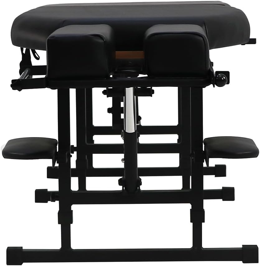 Sheffield 160 Elite Professional Portable Chiropractic Table - Lightweight Adjustable Folding Design (Charcoal)