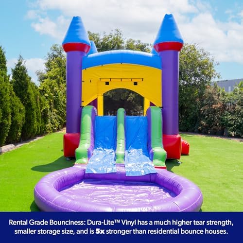 14x18 Jelly Bean Commercial Inflatable Bouncer Dual Slide Pool