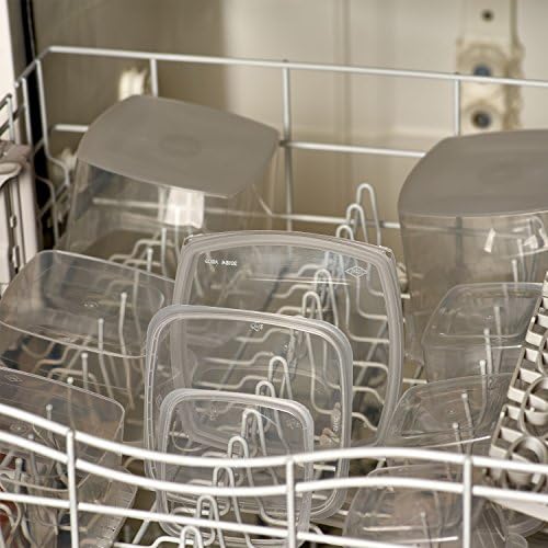 Decony 32 oz. Square Clear Deli Food Storage Containers With Lids Airtight Tamper evident system easy stackable saver shape Restaurant Take