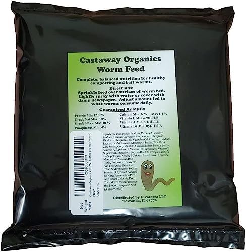 Worm Food for All Composting Worms, Bait Worms, Red Wigglers, Nightcrawlers (2 Pounds)