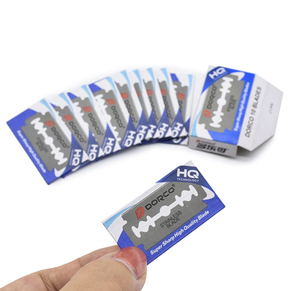 Dorco Platinum ST300 Stainless Steel Razor Blades - Pack of 10 Blades