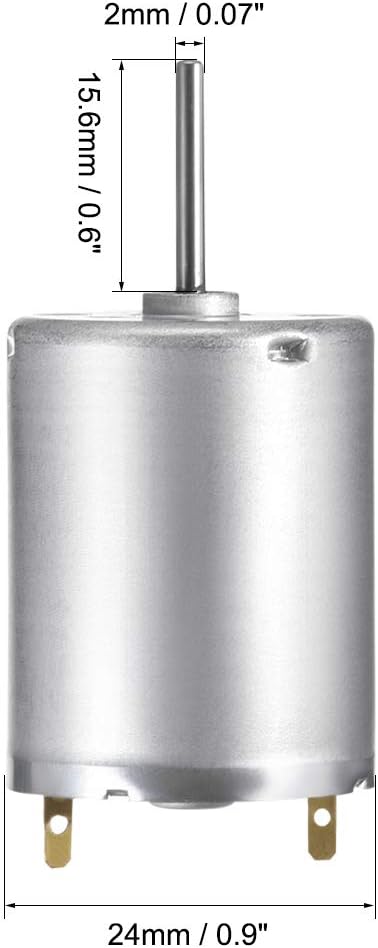 uxcell Micro Motor DC 12V 11600-12000RPM High Speed Motor for DIY RC Cars Remote Control