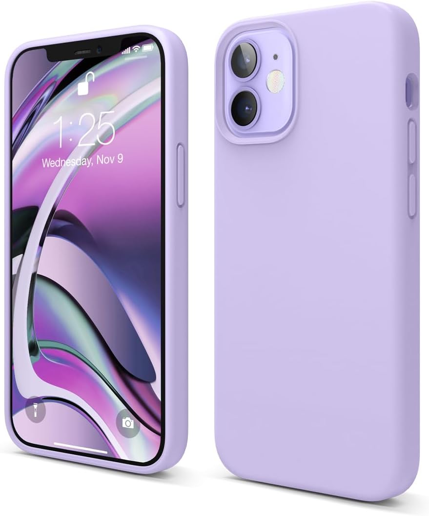elago Premium Liquid Silicone Case for iPhone 12 Mini Lavender