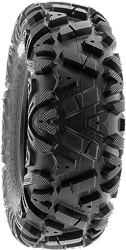 SunF ATV Tires 25x10-12 UTV Tire 25x10x12 All Terrain Off-Road Mud Tires, 6 Ply Tubeless
