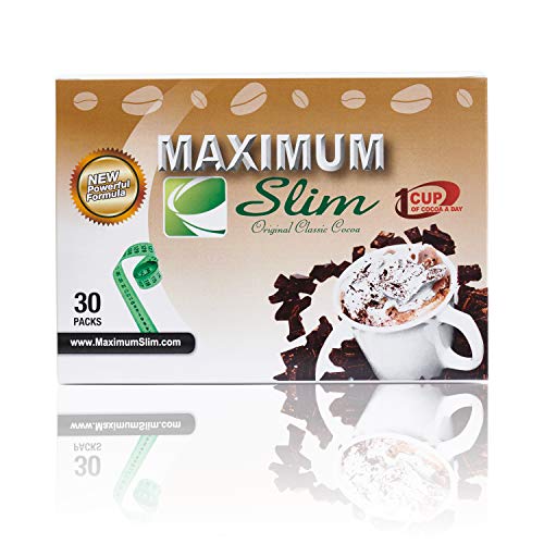 Maximum Slim Premium Instant Cocoa – Creamy, Delicious 4-in-1 Formula with Natural Herbal Extracts for Energy & Vitality