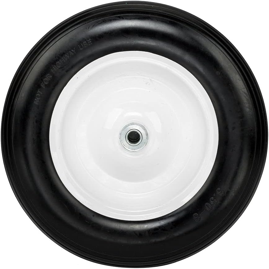 3.50-8" Wheelbarrow Tires with 5/8 Bearing, 3" Hub Universal Fit Wheelbarrow Wheel