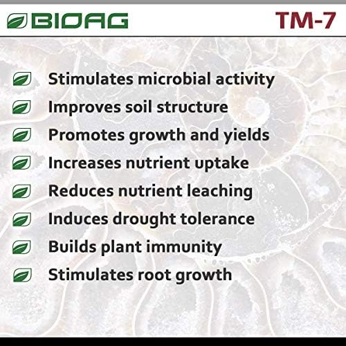 BioAg TM7 Organic Humic Acid Soil Conditioner Plus Essential Micronutrients, Dry Amendment for All Plants, S B Co Cu Fe Mn Mo Zn (300 Grams)