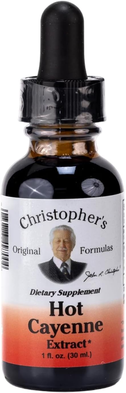 Christopher's Original Formulas Hot Cayenne Extract, 1 fl oz - Natural Herbal Supplement