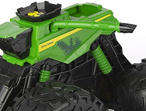 TOMY Monster Treads Lightning Wheels - Includes 1 John Deere Miniature Monster Truck Toy - Gator or Tractor Toy (Vehicle May Vary) - John Deere Toys