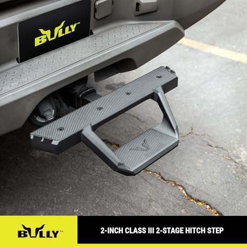 Bully BBS-1200 Black Cast Aluminum Hitch Step, 23" Wide