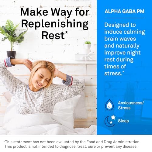 NeuroScience Stress & Sleep Bundle, Alpha GABA PM 60 ct + Calm CP 60 ct